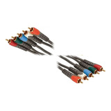 Cable Video Componente Con Audio Rca 2 Mts  Ycbcr Ypbpr Full