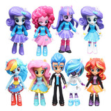 Kit 9 Miniaturas Y Muñecas My Little Pony Equestria Girls