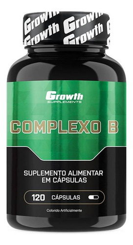 Complexo B Growth Supplements Vitamina B12 Vitamínico Concentrado 120 Cápsulas