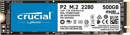 Crucial P2 500gb 3d Nand Nvme Pcie M.2 Ssd Hasta 2400mb / S 