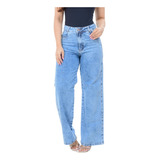 Calça Jeans Feminina Wid Leg Premium Cintura Alta Pantalona 