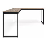 Mesa L 150x150 Estilo Industrial Laminado P/ Home Office