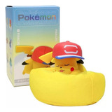 Figura Juguete Muñeco Pikachu Dormido Pokemon Anime