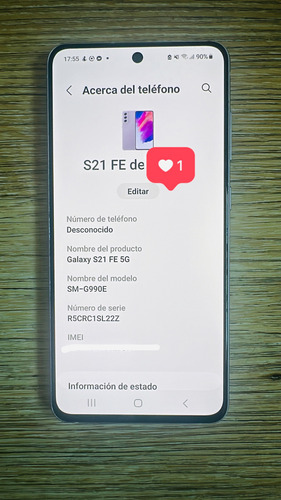 Samsung Galaxy S21 Fe 5g (exynos) 128 Gb  Lavender 8 Gb Ram