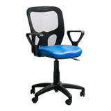 Silla Sillon Oficina Escritorio Patas Brazos Pvc Mesh  