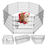 Pet Playpen Artmalle Puppy, 8 Paneles, 60 Cm, Metal Para Int