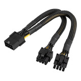 Cable Adaptador Splitter Pcie 8 A 2x 8 (6+2) Mallad Mineria.