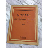 Mozart Concierto En La Autor Ricordi Partituras Editorial