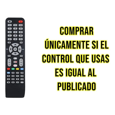 Control Remoto Atvio Jvc Smart Tv Netflix Youtube Pantalla | Meses sin interés