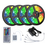 A Tira De Luz Led Flexible 20m+44 Tecla Control+adaptador