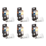 Pack 6 Philips Hue White Ambience Calido~frio E27 Bt 1100lm