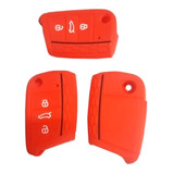 Funda Llave Vw Golf Jetta Mk7 Silicon Roja Volkswagen Rojo