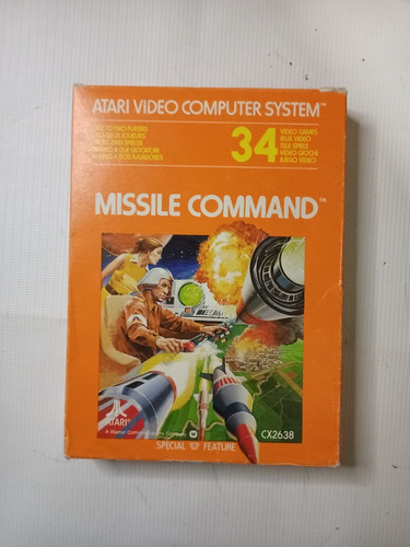 Cartucho De Atari 2600 Missile Command