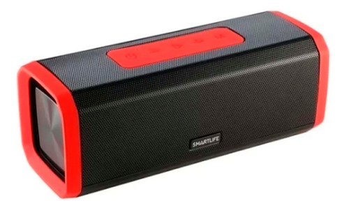 Smartlife Parlante Bluetooth Rojo 14w Bts780 Resiste Agua 