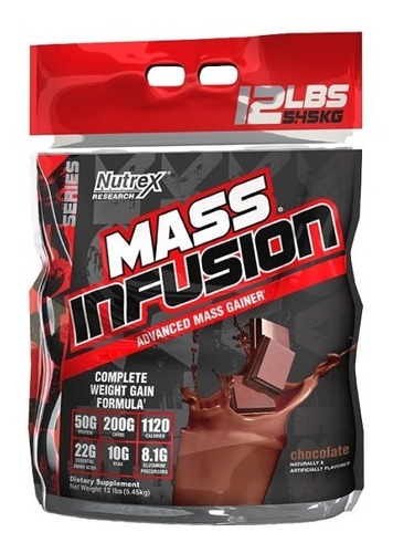 Ganador De Peso Nutrex Mass Infusion Vanilla 12 Lb (19 Srvs)