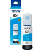 Botella Epson Ecotank T504 Cyan 70ml L4150 L6191 L4160