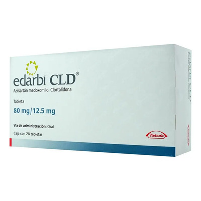 Edarbi Cld Tableta 80 Mg\u002F12.5 Mg, 28 Tabletas | Envío gratis