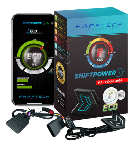 Pedal Shiftpower Chip Modulo Acelerador Bluetooth App 4.0+