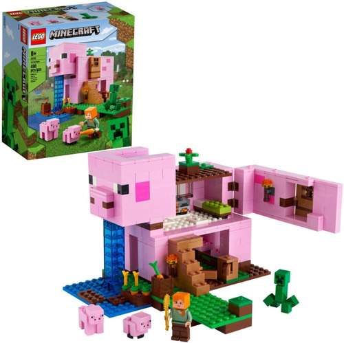 Lego 21170 Minecraft The Pig House Casa Armar Bloques 