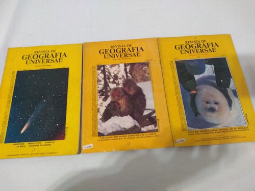 3 Revistas De Geografia Universal National Geographic Españo