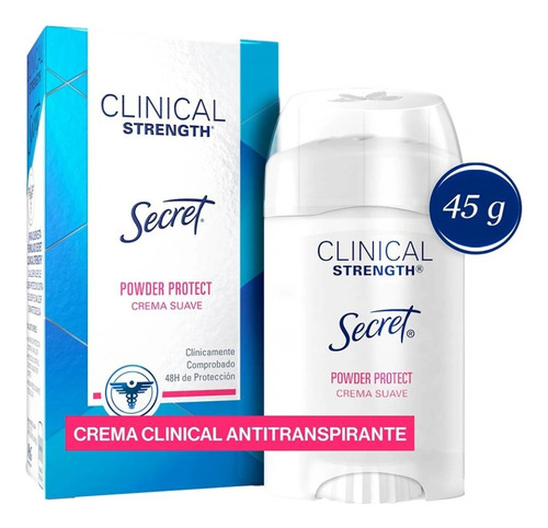 Desodorante Clinical Secret Powder Protect Crema Suave 45g