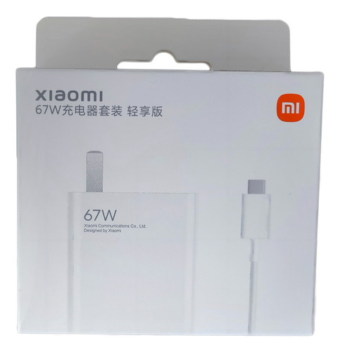 Cargador Original Xiaomi 67w Para Mi 11 Ultra + Cable Tipo-c