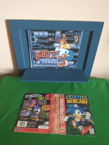 Mega Drive Genesis Sonic 3d Blast Caixa Recortada Original