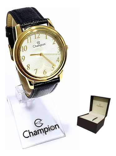 Relógio Champion Masculino Analógico Couro Ch22760b