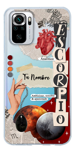 Funda Para Xiaomi Mujer Signo Zodiaco Escorpio Con Tu Nombre