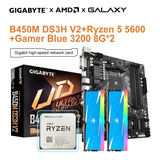 Gigabyte-b450m Ds3h V2, Ryzen 5 4600, Ram 8g 3200 2x 16g