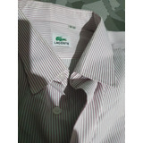 Camisa Vestir Lacoste Live Original Oficial 18 44 Algodon Xl