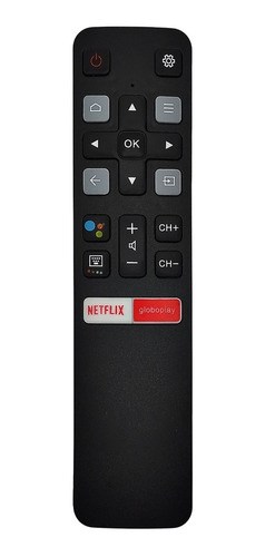 Controle Remoto Compatível Tv Tcl Smart 4k Netflix Globoplay