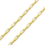 Corrente Masculina Ouro 18k Grossa Tijolinho 60cm 4mm