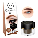 Eyebrow Kit Gel Pomada Ceja Con Brocha Kejel Jabibe Original Color Brown