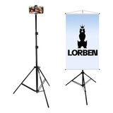 Tripé Universal Lorben 2,3m Pedestal Celular Camera Banner