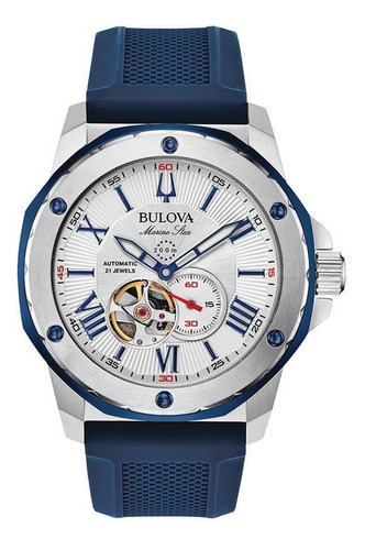 Reloj Bulova  Hombre Marine Star Automático 98a225 Ag. Ofi M