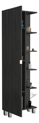 Mueble Esquinero Aseo Urano Alto 178 X Ancho 51 Rta Color Roble Gris