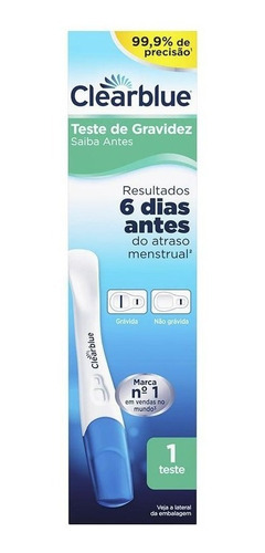 Teste De Gravidez Clearblue Saiba 6 Dias Antes 99% Precisão