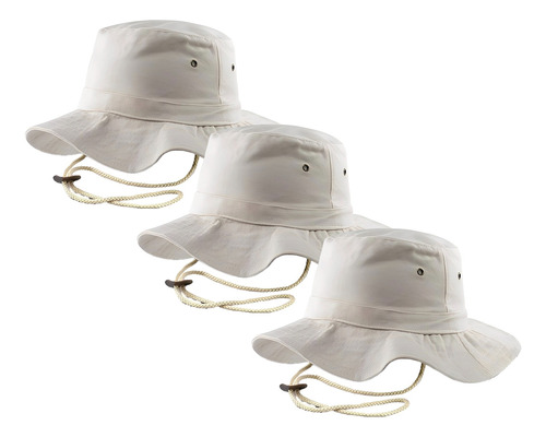 Pack 3 Sombrero Pescador Sombrero Para Sol Bucket Hat Gorros