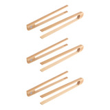 Pinzas Magnéticas De Bambú Para Tostadora, 6 Piezas, 8,7 Pul