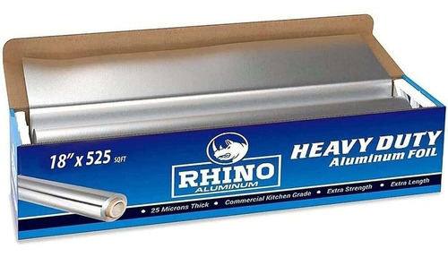 Rhino Aluminum Papel De Aluminio Resistente, Rollo Rhino De 