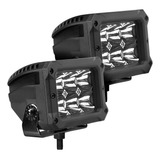 Par De Faros Go Rhino 6 Leds 3600lm Spot Rectangular Univers