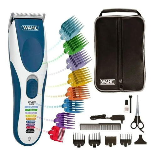 Maquina Cortar Pelo Wahl Colorpro Recargable Cordless 20 Pza