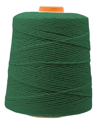 Barbante N°8 Colorido Crochê Artesanato 700g Verde Bandeira 