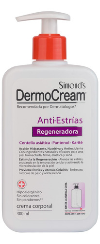   Crema Simonds Dermo Cream Antiestrías 400ml Pack X2