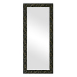 Espelho De Luxo 40x120 Preto Com Dourado Para Corpo, Decor