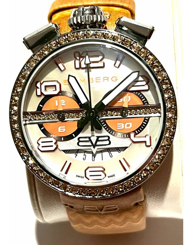 Reloj Bomberg Fixed 1968 Suizo Lady Swarovski (rs40.25b)