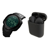 Reloj Skmei Bluetooth Smart Watch 1301  + Audifonos I12