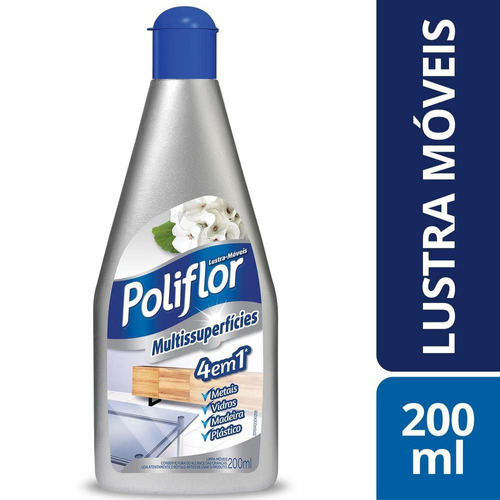 Lustra Móveis 4 Em 1 Multisuperfícies 200ml Poliflor