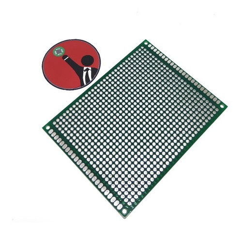 Placa Perforada Pcb 7x9cm Fr4 Fibra Vidrio Doble Faz